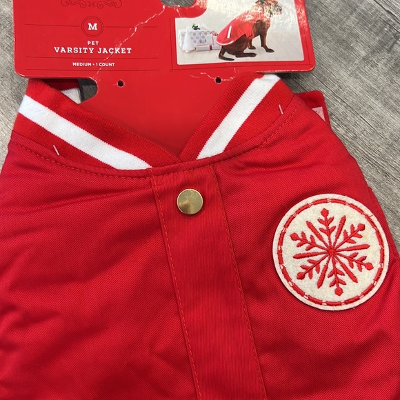 NWT doggie 🐶 VARSITY JACKET M - Picture 2 of 7